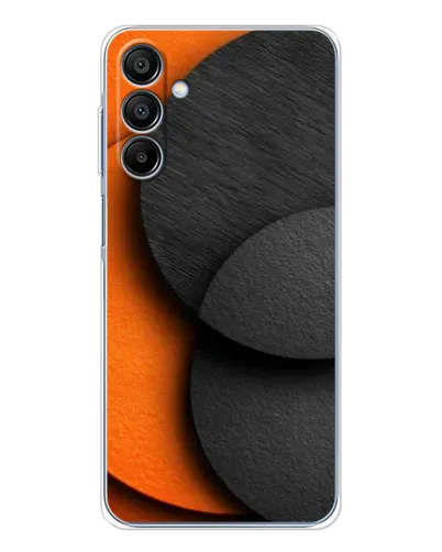 Чохол для Samsung Galaxy A16 5G з картинкою «Геометрія помаранчевих кіл»