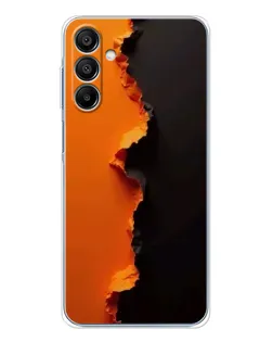 Чохол для Samsung Galaxy A16 5G з картинкою «Помаранчевий розлом»