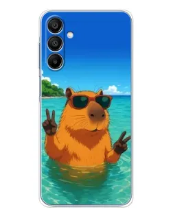 Чехол для Samsung Galaxy A16 5G с картинкой «Морская капибара»