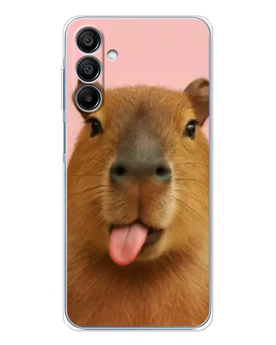 Чохол для Samsung Galaxy A16 5G з картинкою «Капібара з язиком»