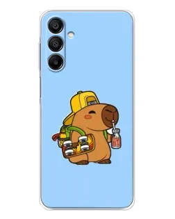 Чехол для Samsung Galaxy A16 5G с картинкой «Капибара на скейте»