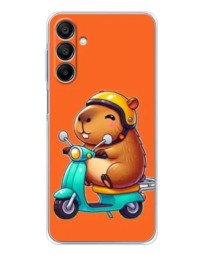 Чохол для Samsung Galaxy A16 5G з картинкою «Капібара на скутері»