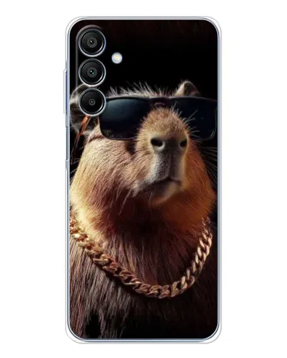 Чохол для Samsung Galaxy A16 5G з картинкою «Капібара золотий ланцюг»