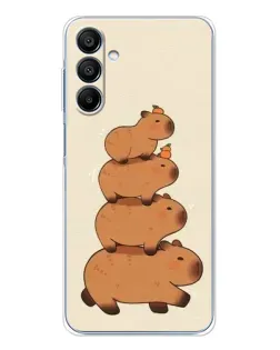 Чехол для Samsung Galaxy A16 5G с картинкой «Башня из капибар»