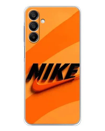 Чехол для Samsung Galaxy A16 с картинкой «Оранжевый драйв Nike»