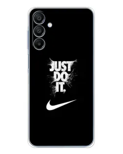 Чехол для Samsung Galaxy A16 с картинкой «Текстовый принт Nike»