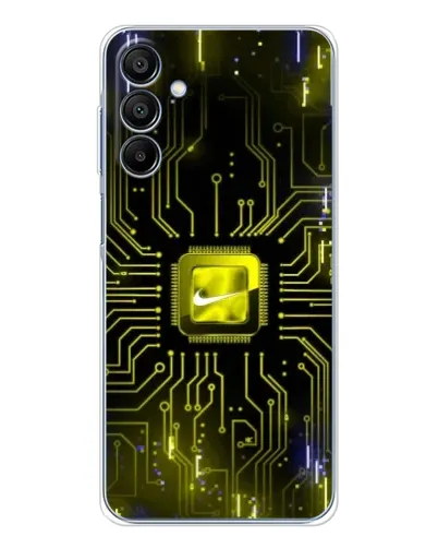 Чехол для Samsung Galaxy A16 с картинкой «Nike — золотая искра»