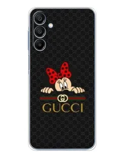 Чехол для Samsung Galaxy A16 с картинкой «Минни Маус Gucci — черный»