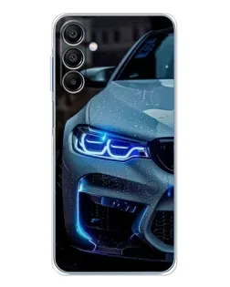 Чохол для Samsung Galaxy A16 з картинкою «Погляд BMW з синіми фарами» Чохол для Samsung Galaxy A16 з картинкою «Погляд BMW з синіми фарами»