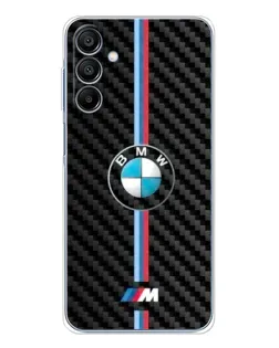 Чехол для Samsung Galaxy A16 с картинкой «Эмблема BMW и карбон»
