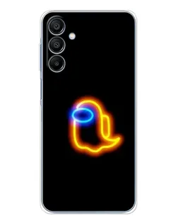 Чехол для Samsung Galaxy A16 с картинкой «Among Us неоновое сияние»