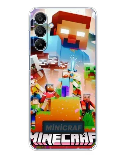 Чехол для Samsung Galaxy A16 с картинкой «Minecraft герои игры»