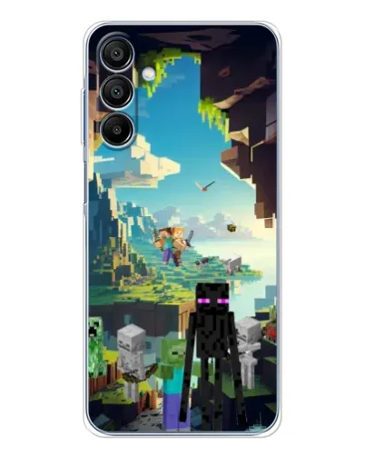 Чехол для Samsung Galaxy A16 с картинкой «Эндермен в лесу»