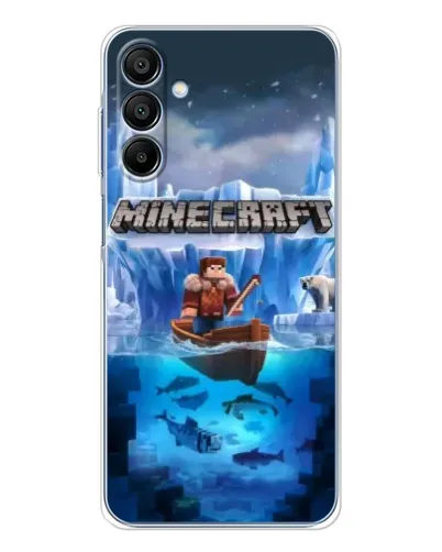 Чехол для Samsung Galaxy A16 с картинкой «Minecraft ледяной мир»