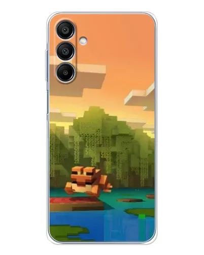 Чехол для Samsung Galaxy A16 с картинкой «Майнкрафт закат солнца»
