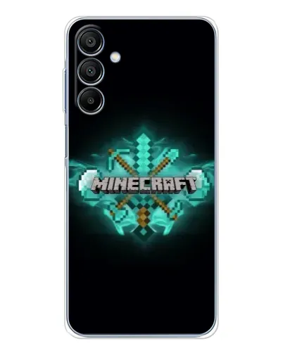 Чехол для Samsung Galaxy A16 с картинкой «Minecraft Diamond лого»