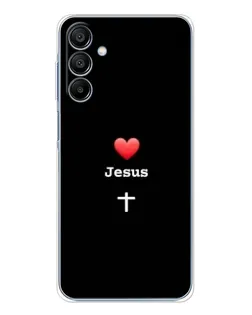 Чехол для Samsung Galaxy A16 с картинкой «Сердце - Jesus» Чехол для Samsung Galaxy A16 с картинкой «Сердце - Jesus»