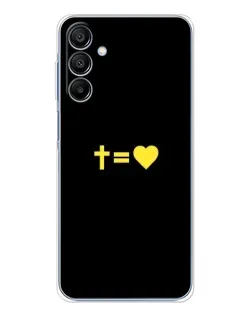 Чехол для Samsung Galaxy A16 с картинкой «Сердце и Крест»