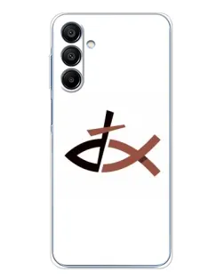 Чехол для Samsung Galaxy A16 с картинкой «Рыба и крест»
