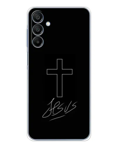 Чехол для Samsung Galaxy A16 с картинкой «Графический крест Jesus» Чехол для Samsung Galaxy A16 с картинкой «Графический крест Jesus»
