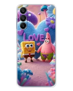 Чехол для Samsung Galaxy A16 с картинкой «Губка Боб Патрик»