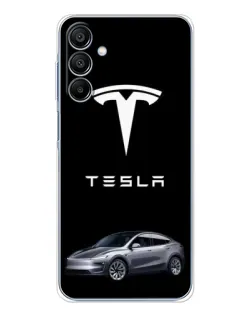 Чехол для Samsung Galaxy A16 с картинкой «Tesla Model Y»