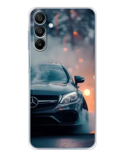 Чехол для Samsung Galaxy A16 с картинкой «Mercedes — ночной город»