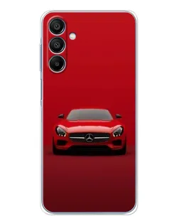 Чехол для Samsung Galaxy A16 с картинкой «Красный Mercedes AMG»