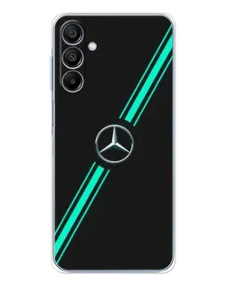 Чехол для Samsung Galaxy A16 с картинкой «Спортивные линии Mercedes»