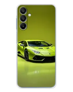 Чехол для Samsung Galaxy A16 с картинкой «Салатовый Lamborghini Huracan»