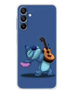 Чехол для Samsung Galaxy A16 с картинкой «Стич с укулеле»