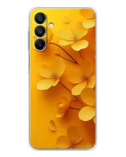 Чехол для Samsung Galaxy A16 с картинкой «Золотые лепестки»