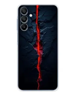 Чехол для Samsung Galaxy A16 с картинкой «Kрасная лавовая трещина»
