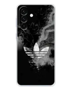 Чехол для Samsung Galaxy A17 с картинкой «Абстрактный дым Adidas»
