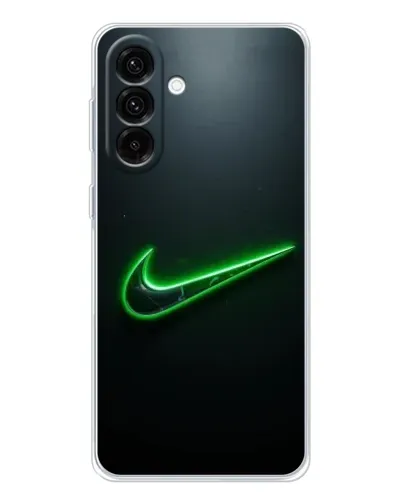 Чехол для Samsung Galaxy A17 с картинкой «Неоновый контур Nike»