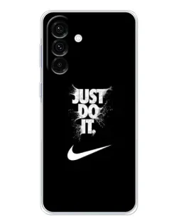 Чехол для Samsung Galaxy A17 с картинкой «Текстовый принт Nike»