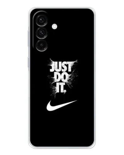 Чехол для Samsung Galaxy A17 с картинкой «Текстовый принт Nike»