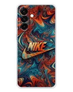 Чехол для Samsung Galaxy A17 с картинкой «Nike в абстракции»