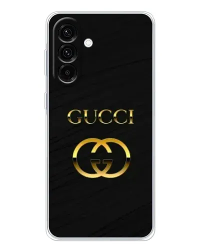 Чехол для Samsung Galaxy A17 с картинкой «Золотой логотип Gucci»