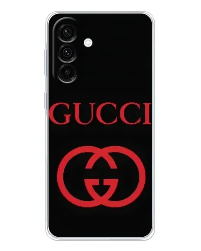 Чехол для Samsung Galaxy A17 с картинкой «Gucci — красный логотип»