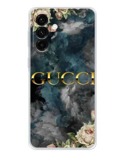 Чехол для Samsung Galaxy A17 с картинкой «Абстрактные цветы Gucci»