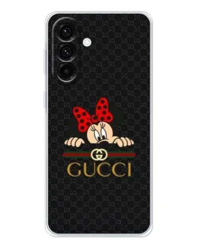 Чехол для Samsung Galaxy A17 с картинкой «Минни Маус Gucci — черный»