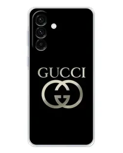 Чехол для Samsung Galaxy A17 с картинкой «Gucci — золото на черном»
