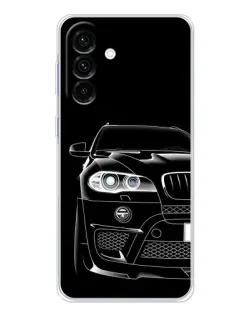 Чехол для Samsung Galaxy A17 с картинкой «Темный силуэт BMW»