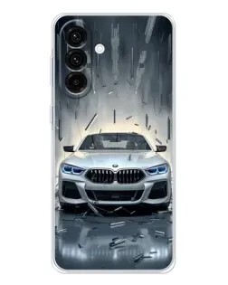 Чехол для Samsung Galaxy A17 с картинкой «BMW в свете фар»