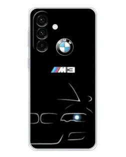 Чехол для Samsung Galaxy A17 с картинкой «Минималистичный принт BMW M3»
