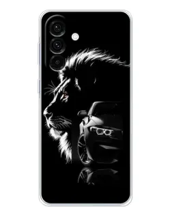 Чехол для Samsung Galaxy A17 с картинкой «BMW и лев»