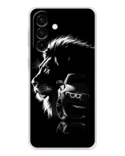 Чехол для Samsung Galaxy A17 с картинкой «BMW и лев»