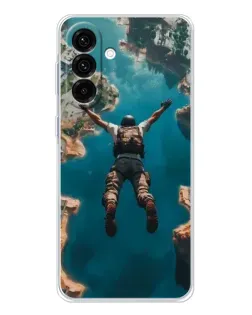 Чехол для Samsung Galaxy A17 с картинкой «PUBG — свободное падение»