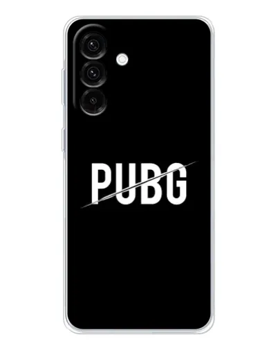 Чехол для Samsung Galaxy A17 с картинкой «PUBG — белый логотип»